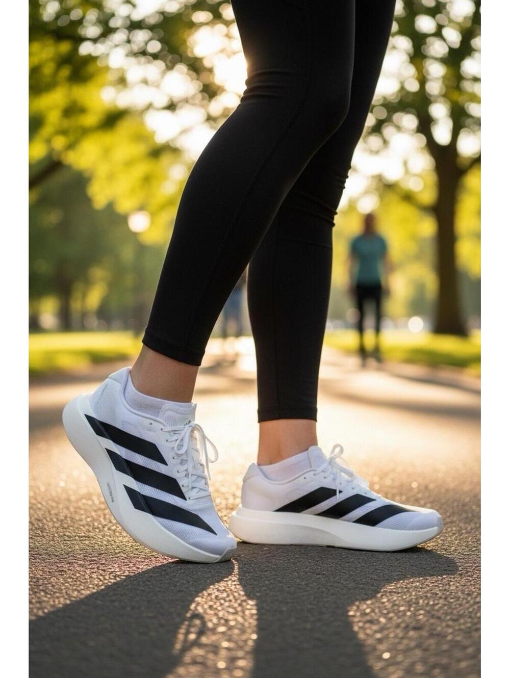 Adidas ADIZERO EVO SL White Black JH6208 Authentic Women's Running Size 9